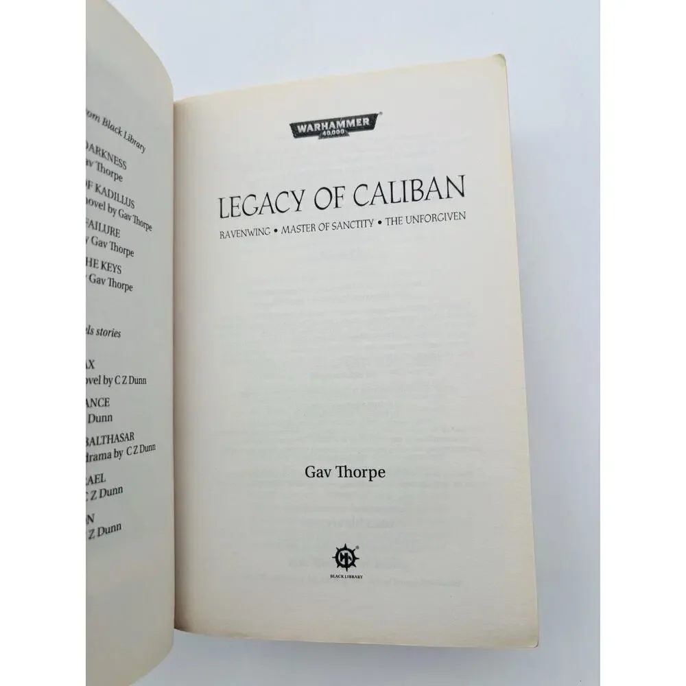 Legacy of Caliban: The Omnibus by Gav Thorpe 2016, Trade Paperback Warhammer 40k